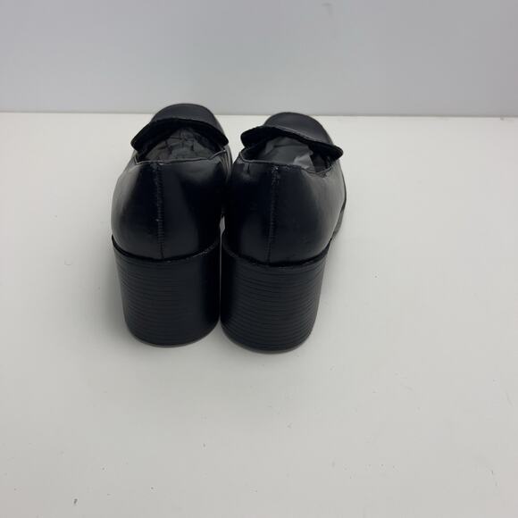 Vtg Y2K Lower East Side Black Bratz Chunky Platform Loafers Shoes Size 8 - Picture 4 of 10
